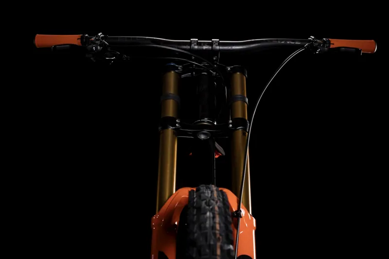 Cube Two15 SL 29er 2019 DH Full Suspension MTB Bike -Black/Orange-4