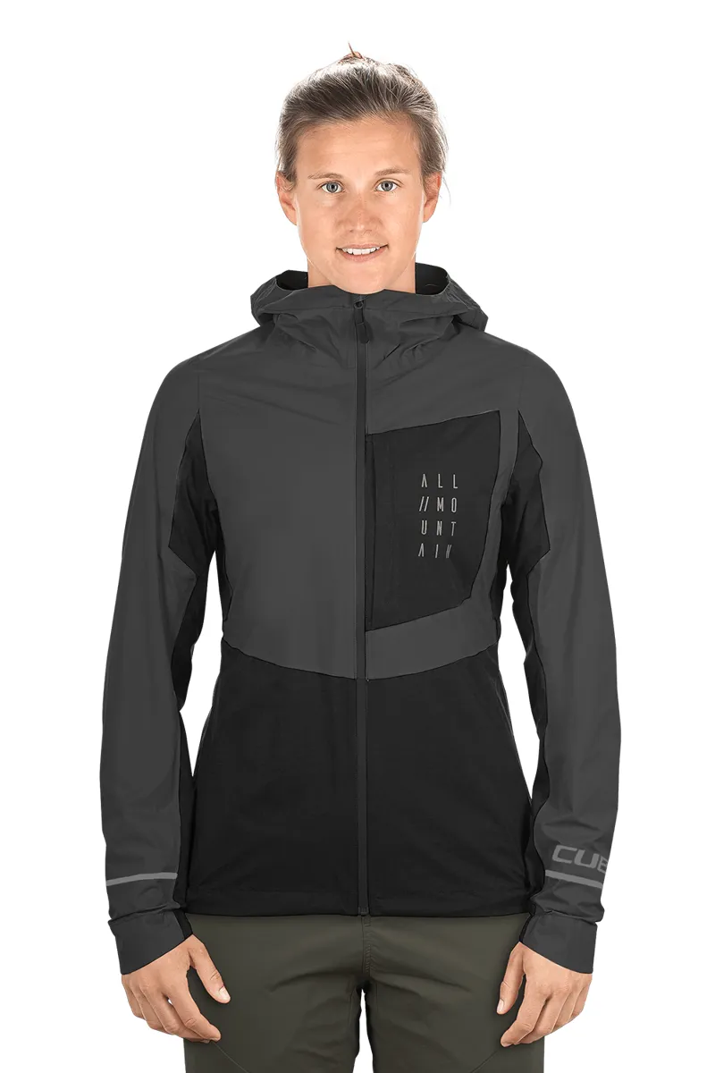Cube AM Storm Womens Waterproof Jacket - Black/Grey-1