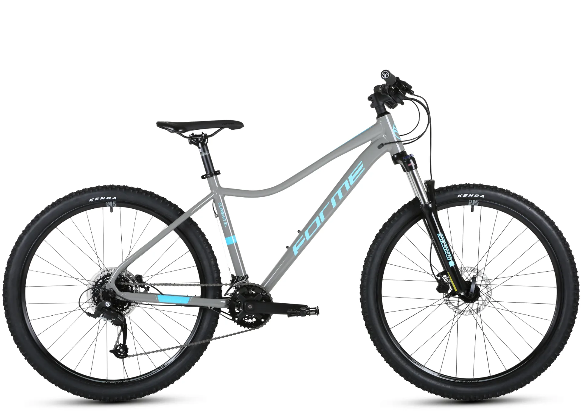 Forme Curbar 2 2022 Women's Hardtail Mountain Bike - Grey / Turq