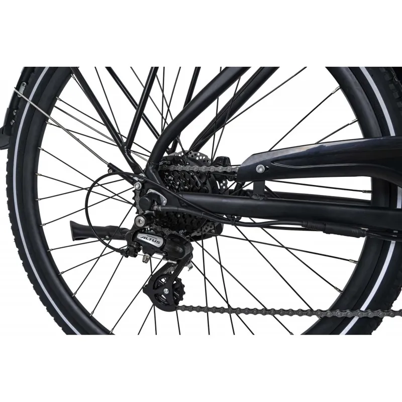 Dawes Spire 1.0 Low Step Electric Hybrid Bike - Black-5