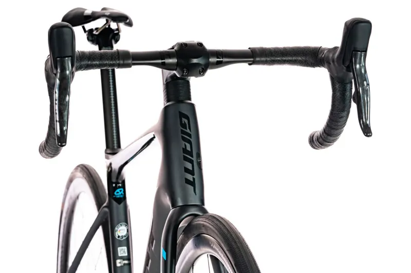 Giant Defy Advanced Pro 0 2020 Road Bike - Matte Gunmetal Black/Blue-1