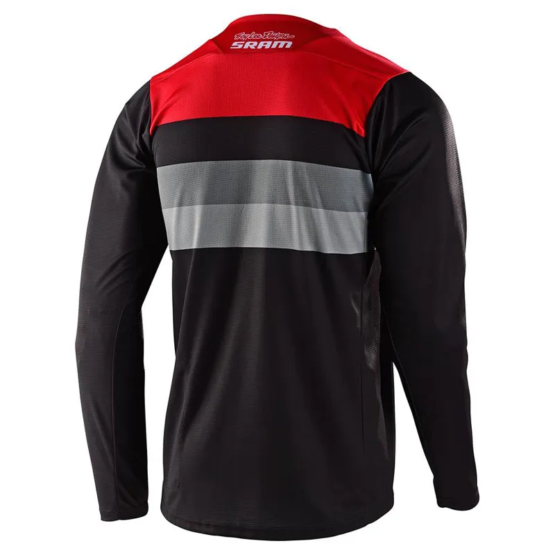 Troy Lee Designs Skyline Long Sleeve Jersey - Sram Black/Red-1