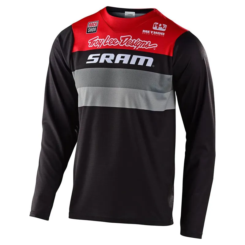 Troy Lee Designs Skyline Long Sleeve Jersey - Sram Black/Red