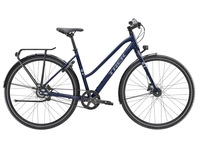 Trek District 3 Stagger Equipped 2025 Hybrid Bike - Deep Dark Blue