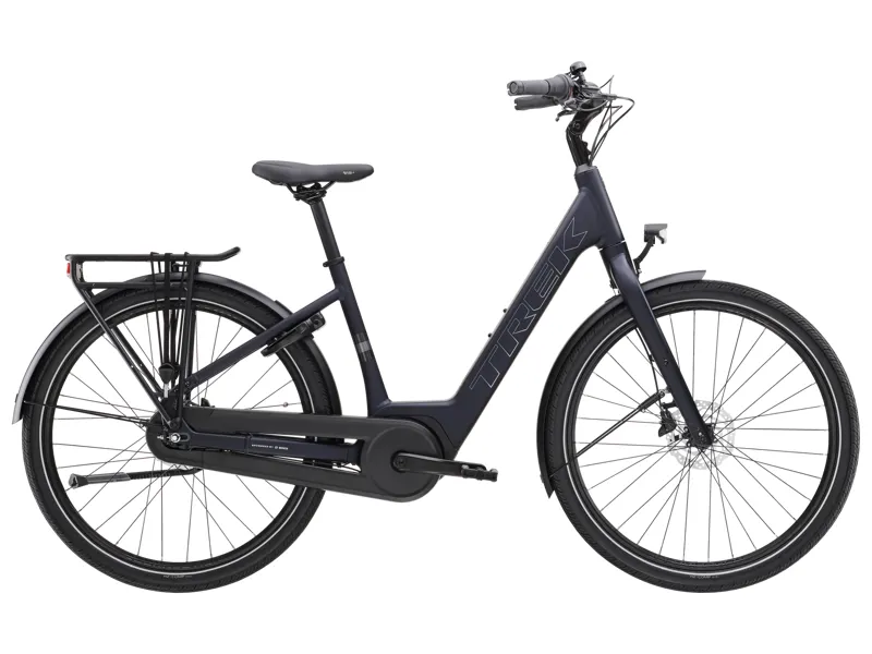 Trek District+ 1 400Wh Lowstep 2026 Electric Hybrid Bike - Dark Blue