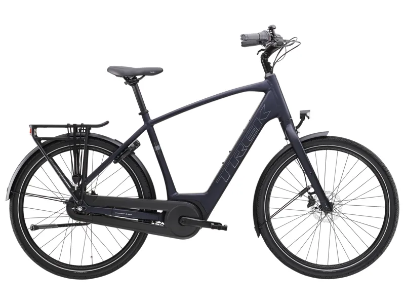 Trek District+ 1 400Wh 2026 Electric Hybrid Bike - Deep Dark Blue