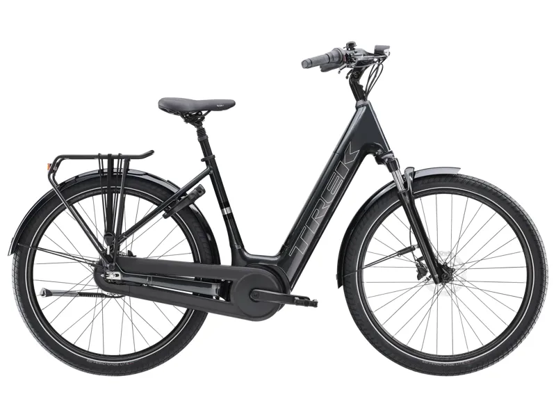 Trek District+ 3 Lowstep 400Wh 2026 Electric Hybrid Bike - Lithium Grey