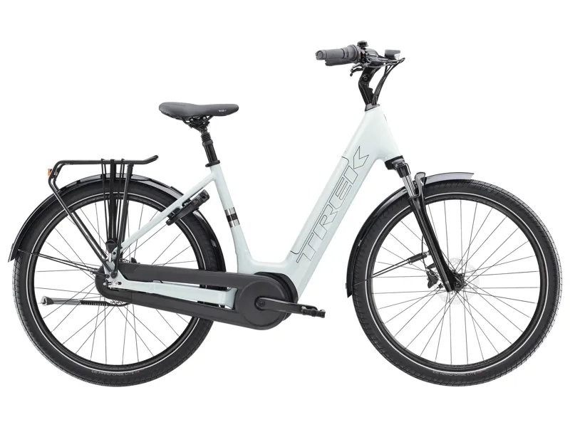 Trek District+ 3 Lowstep 400Wh 2026 Electric Hybrid Bike - Plasma Grey