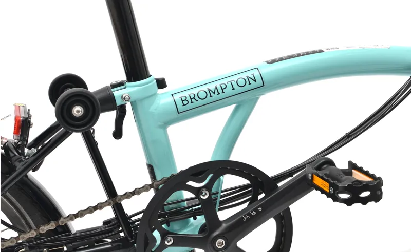 Ex Demo Brompton M6L C-Line Explore Electric Folding Bike - Turkish Green / Black-4