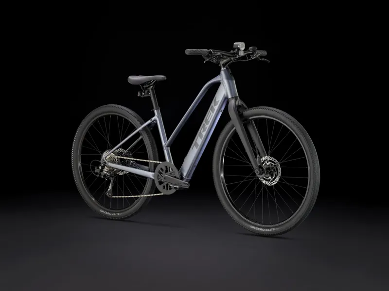 Trek Dual Sport+ 2 Stagger LT 2024 Electric Hybrid Bike - Galactic Grey-1