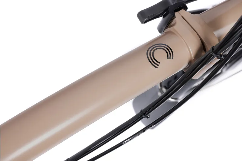 Brompton C Line Explore 2024 Mid 12-Speed Electric Folding Bike - Dune Sand-7