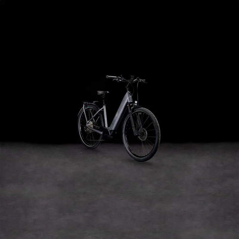 Cube Touring Hybrid EXC 625 Easy Entry 2024 Electric Bike - Grey/Metal-1