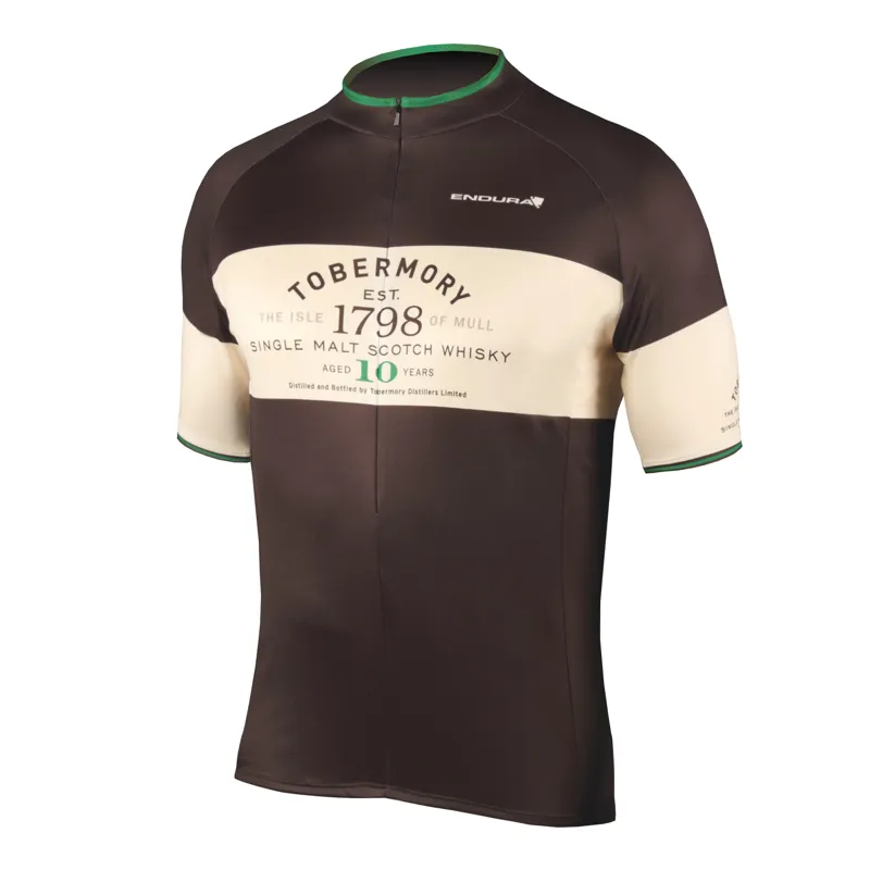 Endura Tobermory Whisky Short Sleeve Jersey - Black/White