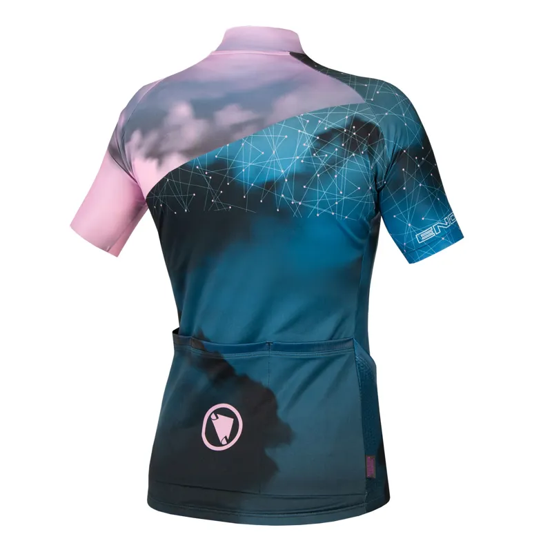 Endura Womens Cloud LTD Short Sleeve Jersey - Blue-1