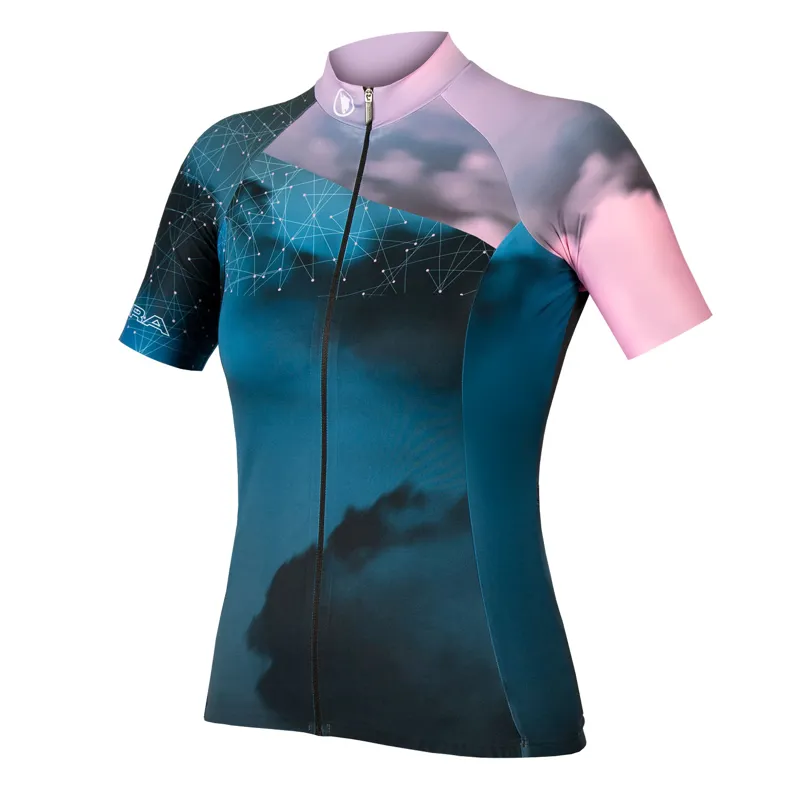Endura Womens Cloud LTD Short Sleeve Jersey - Blue