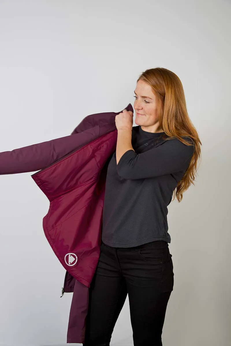 Endura Urban PrimaLoft FlipJak II Womens Windproof Jacket - Mulberry-2