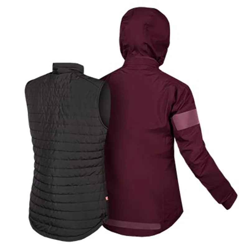 Endura Urban 3 In 1 Womens Jacket - Mulberry-1
