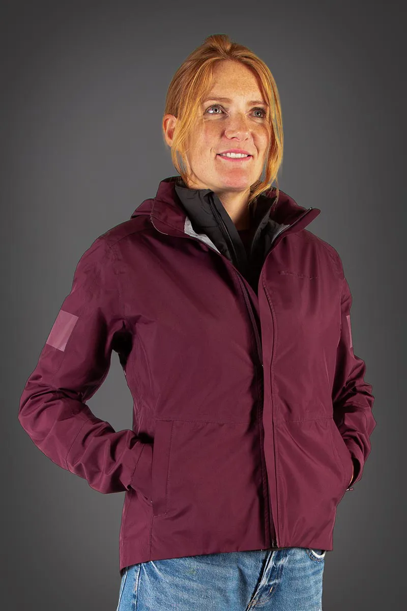 Endura Urban 3 In 1 Womens Jacket - Mulberry-5