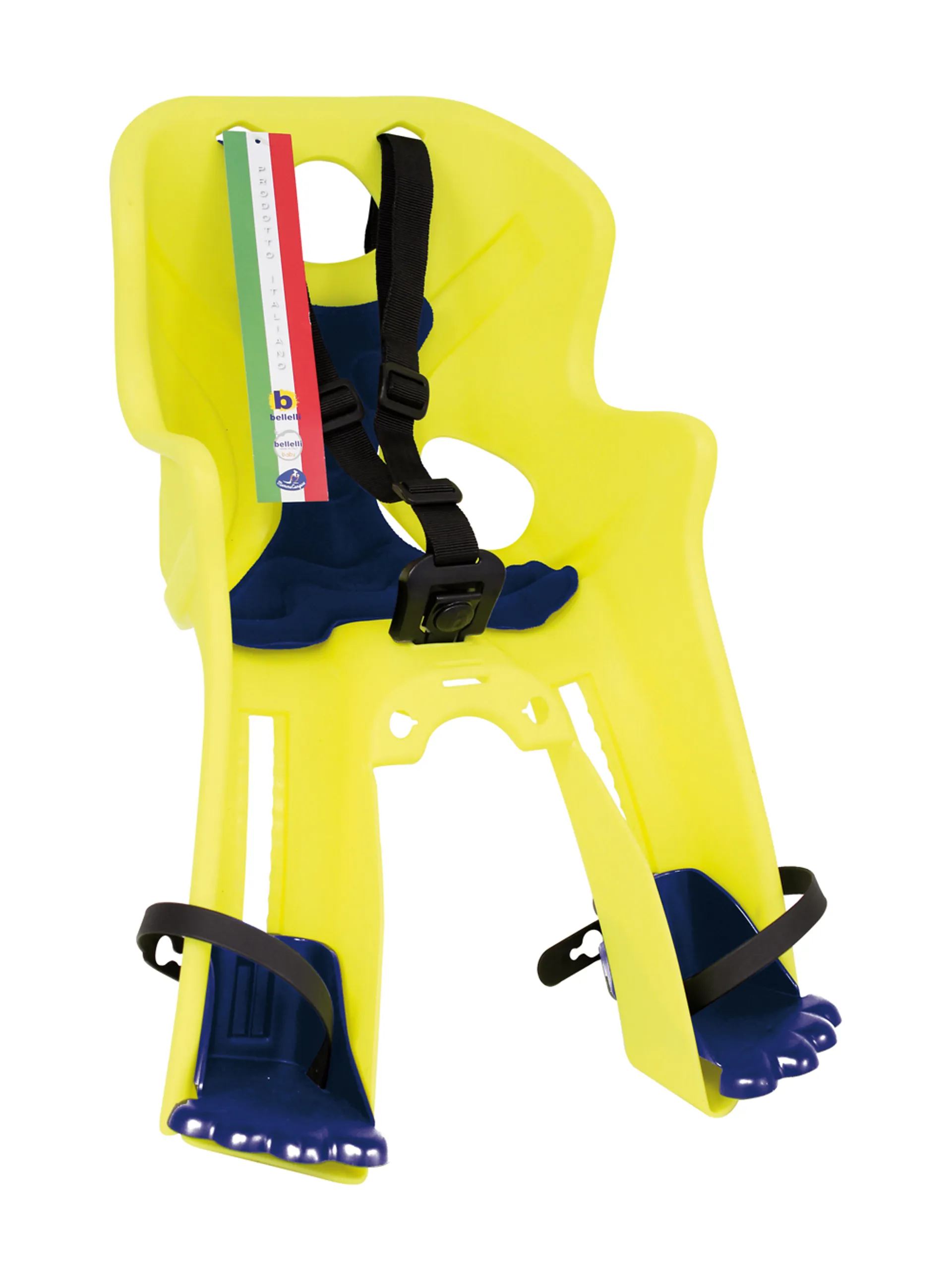 Bellelli Rabbit Front Fixed Child Seat - Fluo Yellow - Standard B-Fix