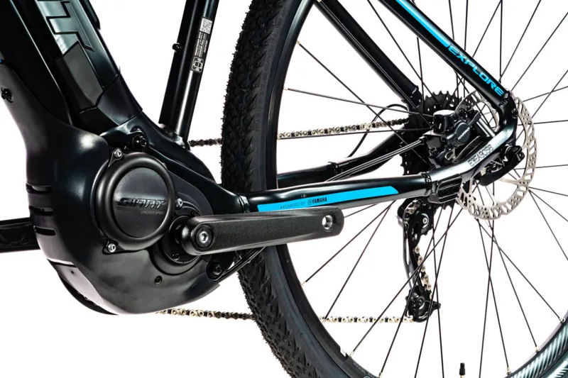 Giant Explore E+ 4 2020 Electric Urban Bike - Satin Black/Blue-3