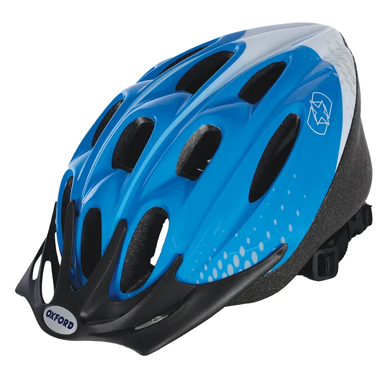 Oxford F15 Hurricane MTB Helmet - Blue/White