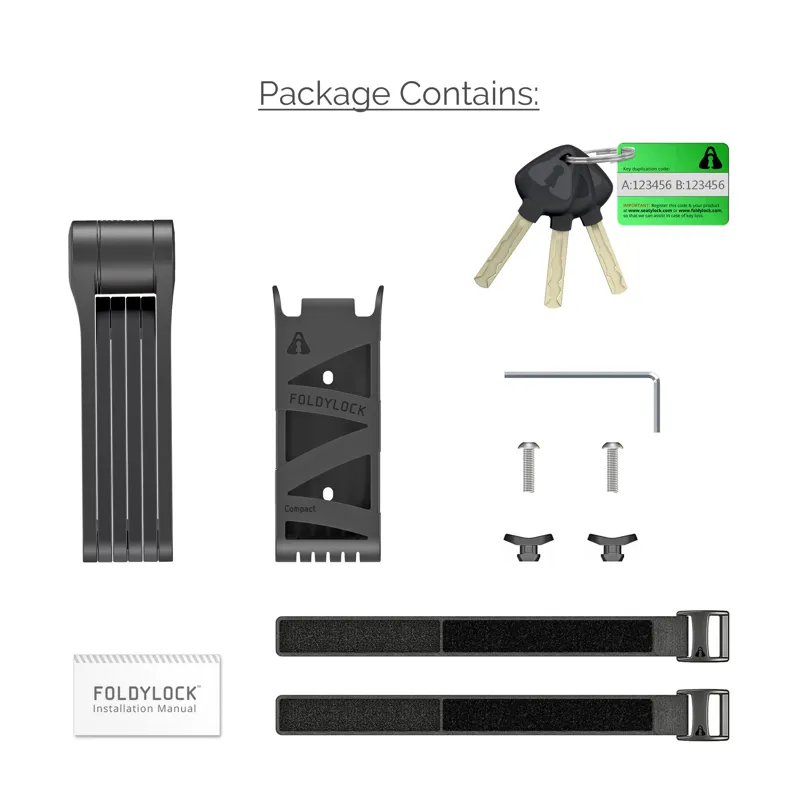 foldylock compact bike lock