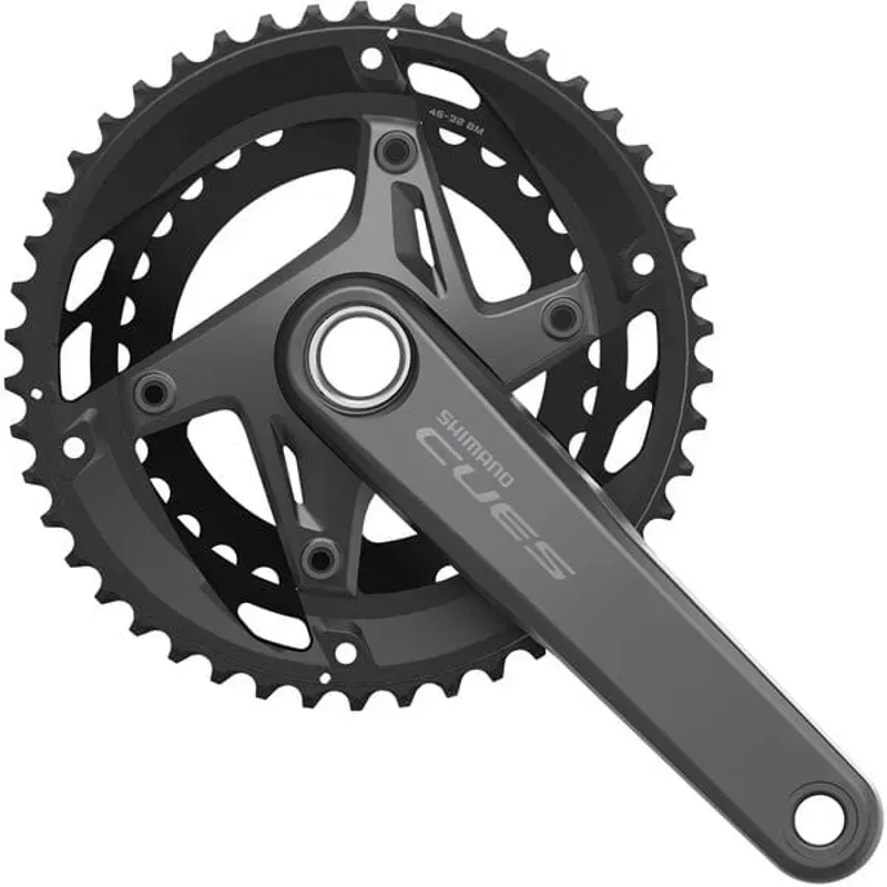 Shimano Cues FC-U6010 Hollowtech II Double Chainset - 170mm or 175mm