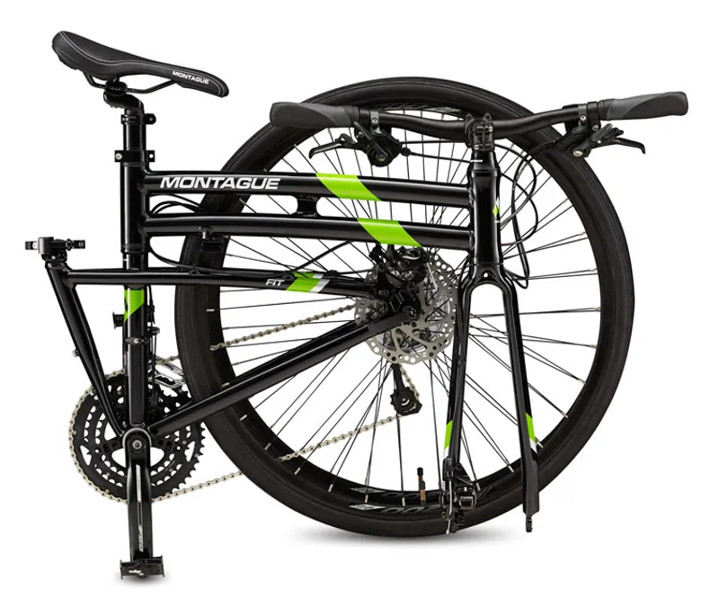 Montague Fit 2018 Folding Bike Gloss Black/Green