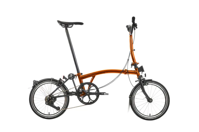 Brompton P Line Explore 2024 Mid 12-Speed Folding Bike - Flame Lacquer