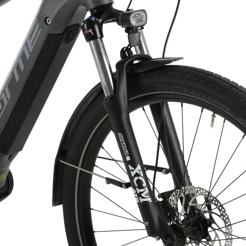 Forme Alport HTE Urban 27.5 2022 Electric Mountain Bike - Grey/Yellow-11