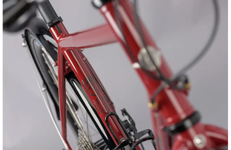Genesis Tour De Fer 10 2021 Flat Bar Touring Road Bike - Red-2