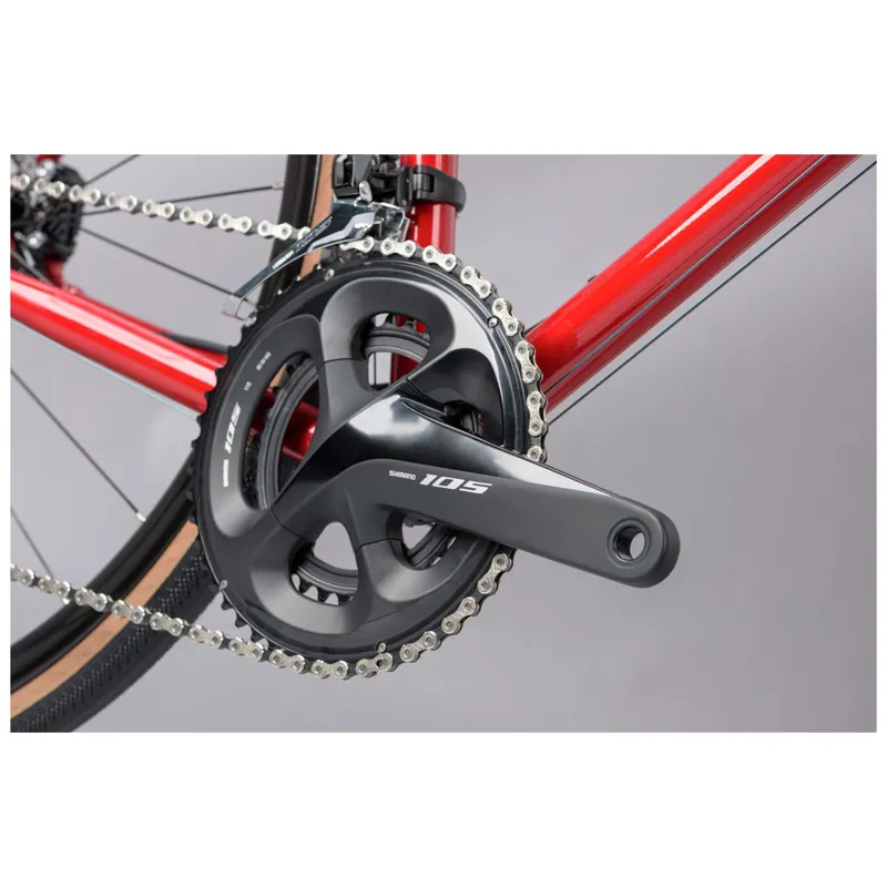 Genesis Equilibrium Disc Endurance Road Bike - Red-4