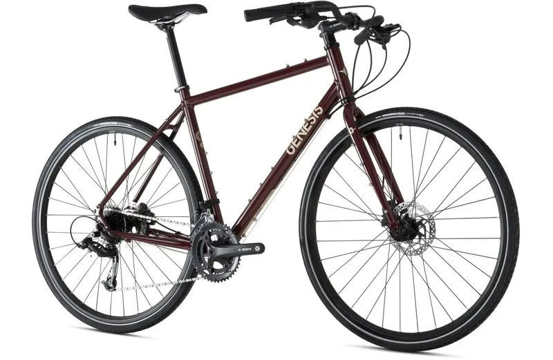Genesis Broadway 2024 Hybrid Bike - Red-1