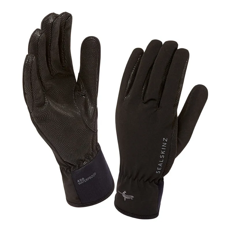 SealSkinz Sea Leopard Long Finger Gloves - Black