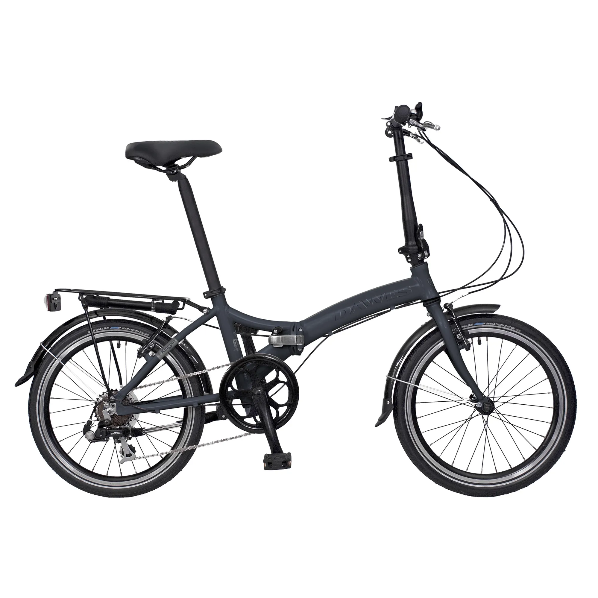 Dawes Kingpin 2019 Folding Bike Dark Grey - Main Image