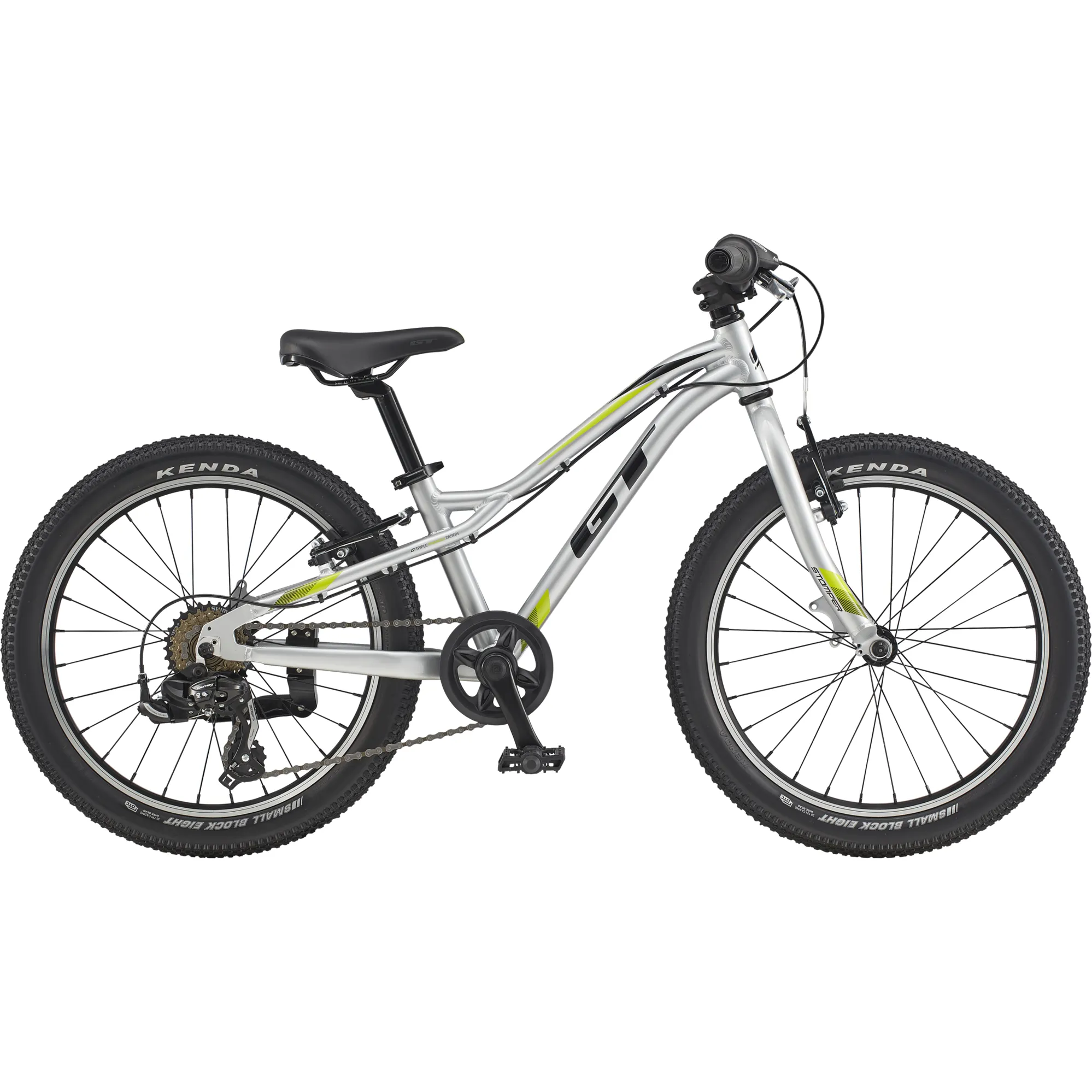GT Stomper Ace 20w 2020 Kids Rigid Mountain Bike Silver