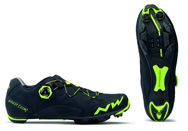 Northwave Ghost XCM XC MTB Shoes - Black/Yellow