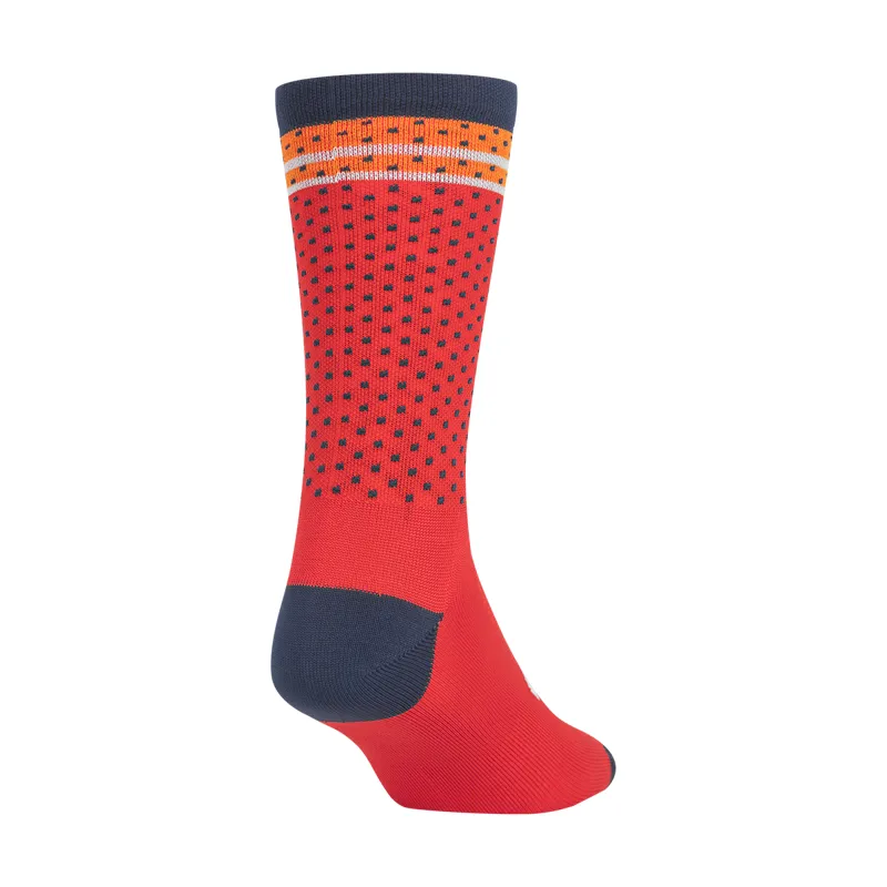 Giro Comp Racer High Rise Cycling Socks Red Orange Toner