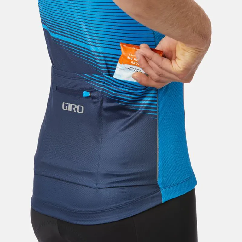 Giro Chrono Expert Short Sleeve Jersey - Midnight Blue Heatwave-5