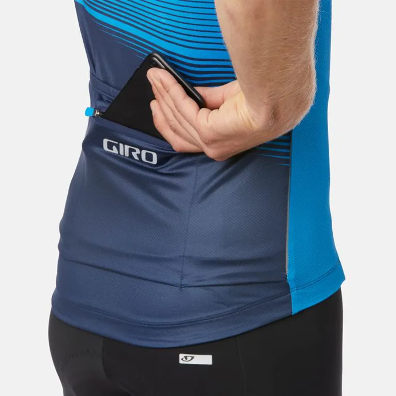 Giro Chrono Expert Short Sleeve Jersey - Midnight Blue Heatwave-4