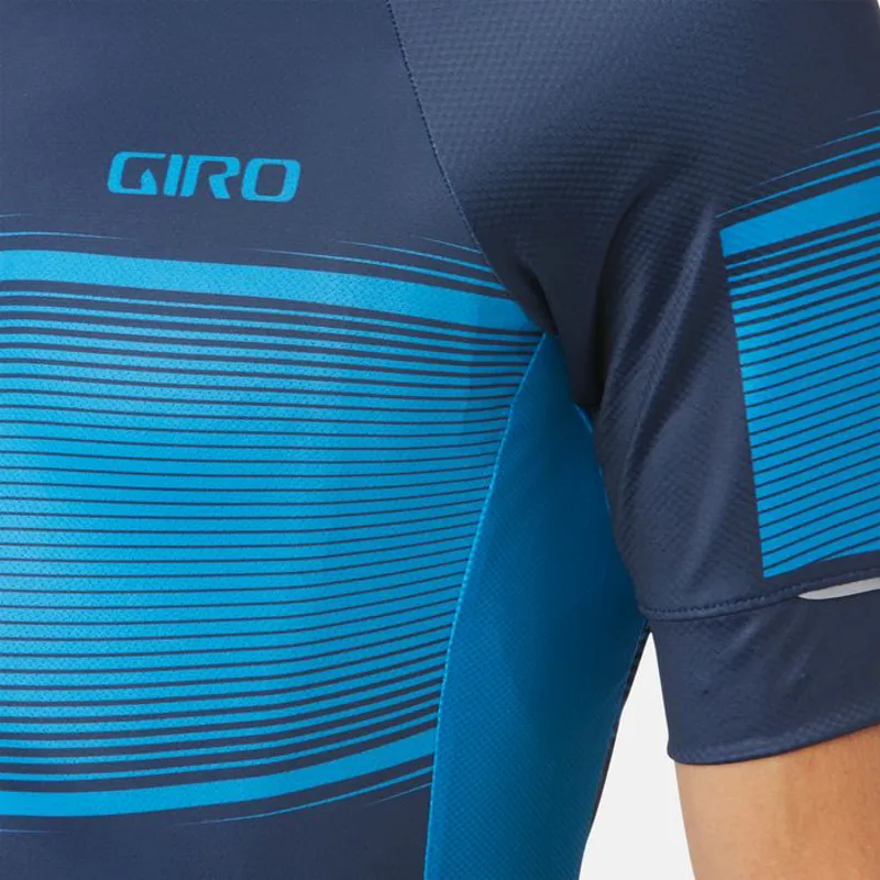 Giro Chrono Expert Short Sleeve Jersey - Midnight Blue Heatwave-3