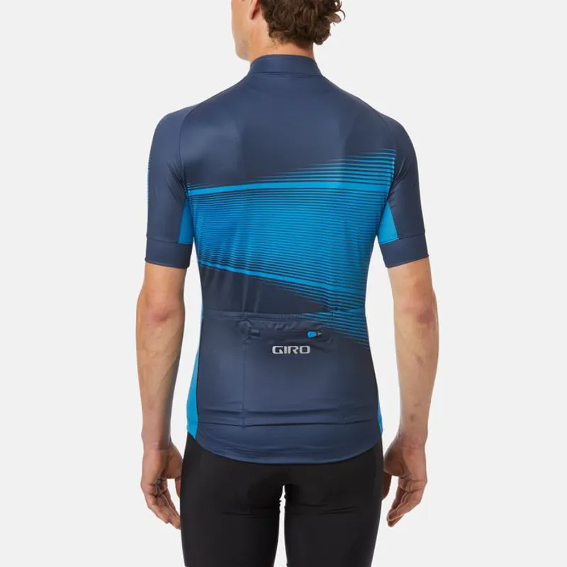 Giro Chrono Expert Short Sleeve Jersey - Midnight Blue Heatwave-2