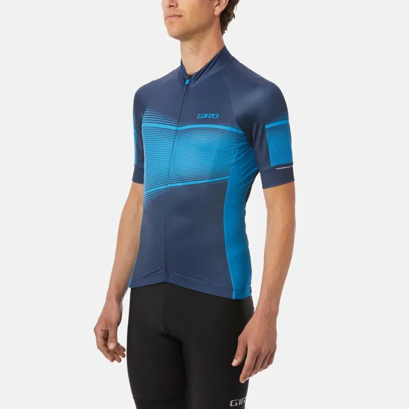 Giro Chrono Expert Short Sleeve Jersey - Midnight Blue Heatwave-1