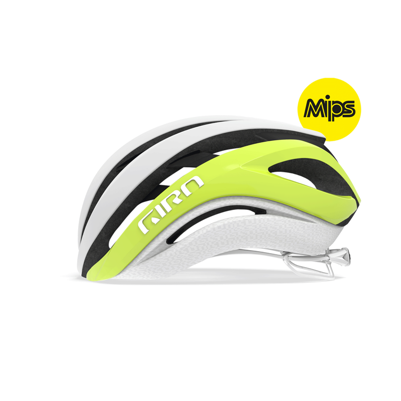 Giro Aether MIPS Road Helmet - Matte Citron/White-1