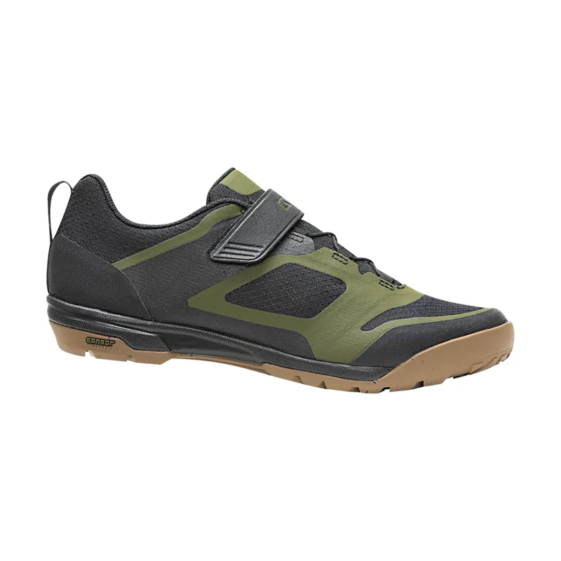 Giro Ventana Fastlace MTB Cycling Shoes - Black/Olive-1