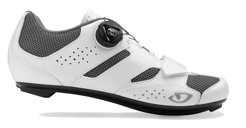 Giro Savix Womens Road Shoes - White/Titanium-1