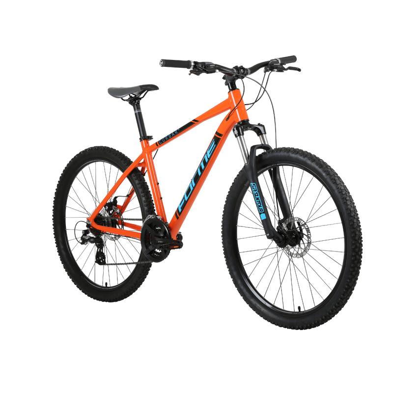 Forme Curbar 4 2019 27.5 inch Hardtail MTB Bike - Orange/Blue-1