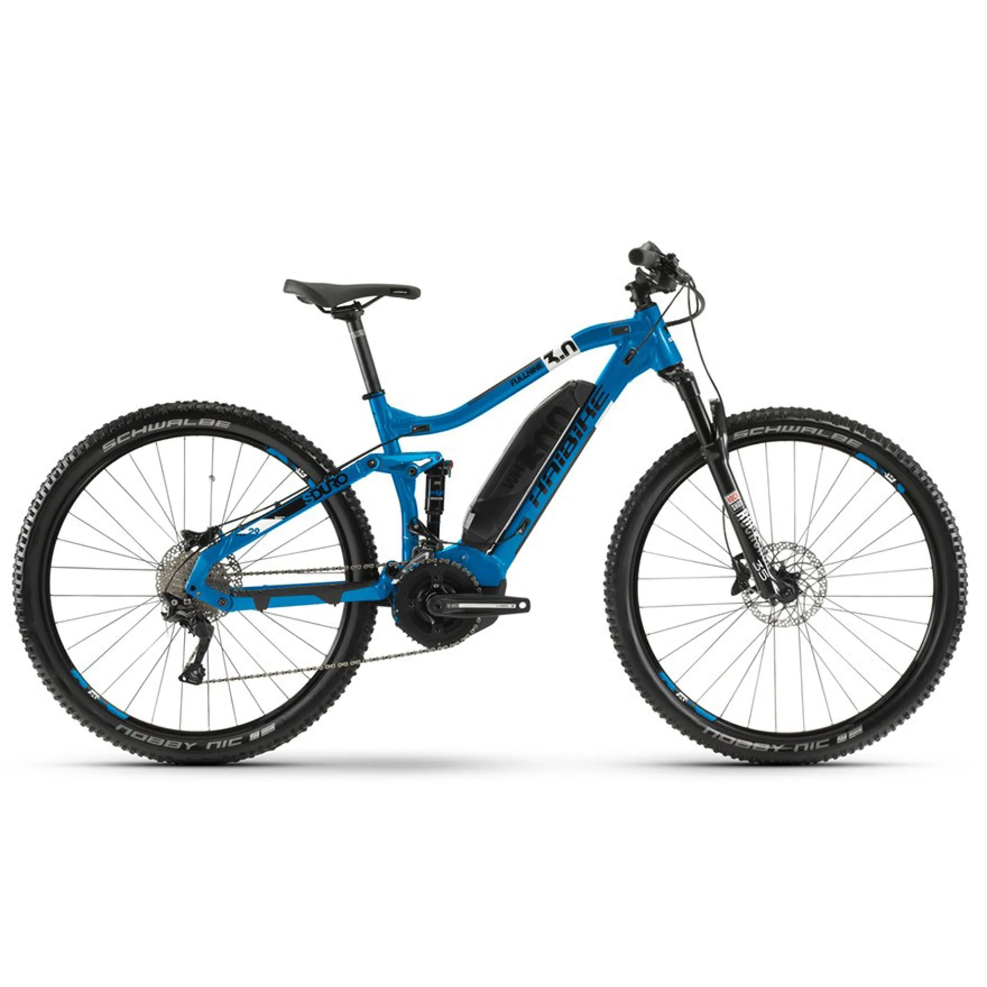 Haibike Sduro Fullnine 2020 Electric MTB Blue/White/Black