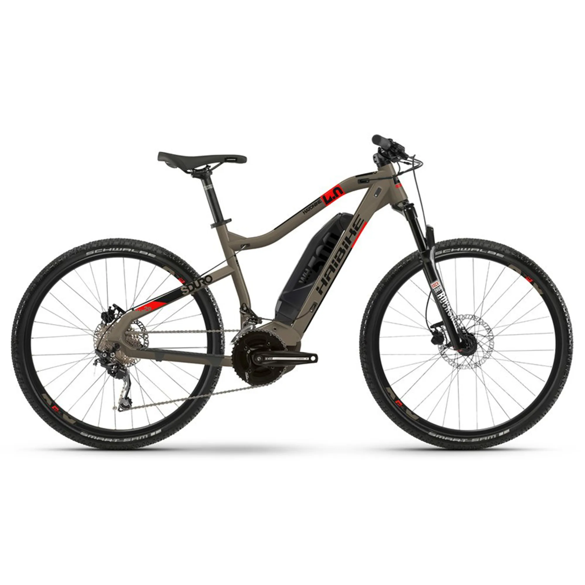 Haibike Sduro Hardnine 2020 Electric MTB Sand/Red/Black