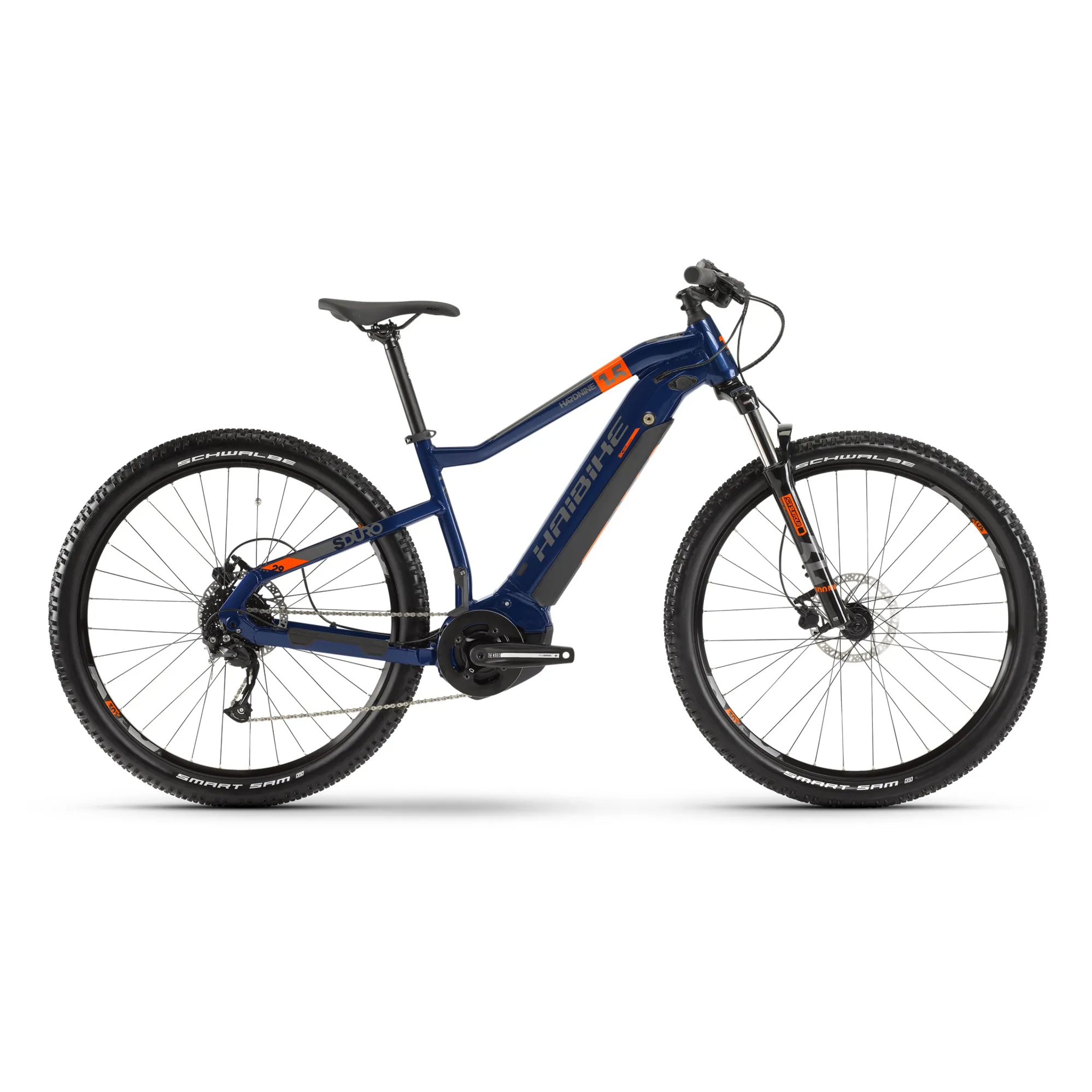 Haibike Sduro Hardnine 2020 Electric MTB Blue/Orange/Titanium